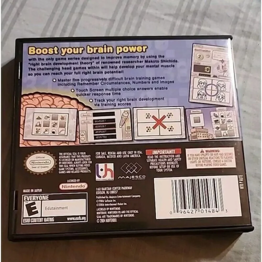 Brain Boost: Gamma‎ Wave (Nintendo DS, 2006) EXCELLENT COMPLETE CONDITION